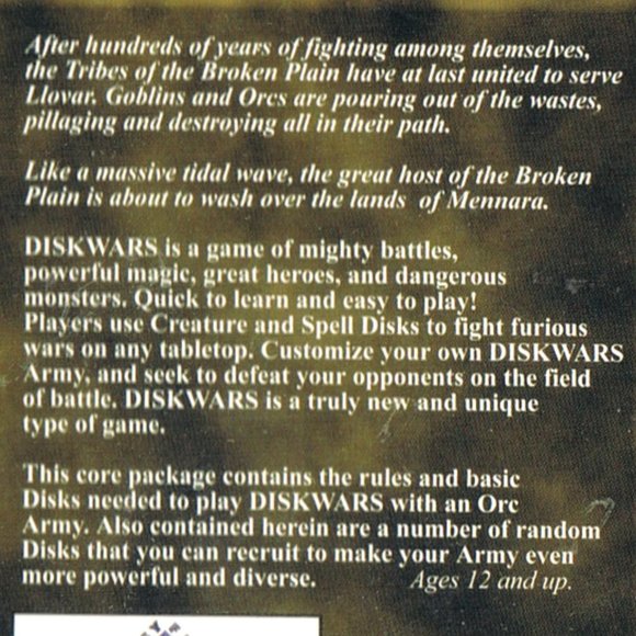 🍃2/$20🍃Fantasy Flight Games Diskwars: Orcs of the Broken Plain Army Set SEALED - Picture 4 of 4